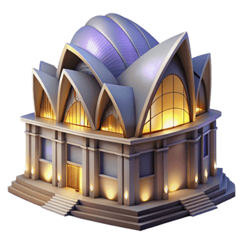 stunning modern Opera House Exterior Night View Transparent high resolution png