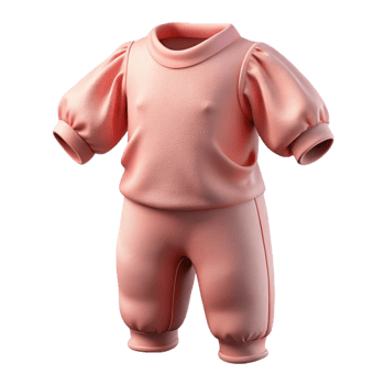 dramatic traditional Organic Cotton Baby Clothes Onesie Folded Transparent Background original png