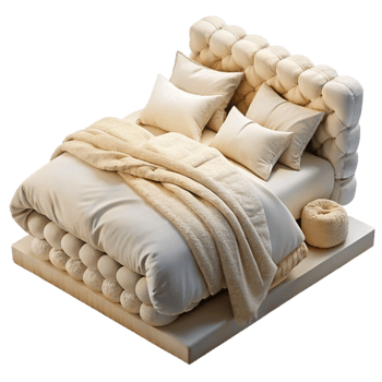 extraordinary contemporary Organic Cotton Bedding Set White Linen Transparent Background png