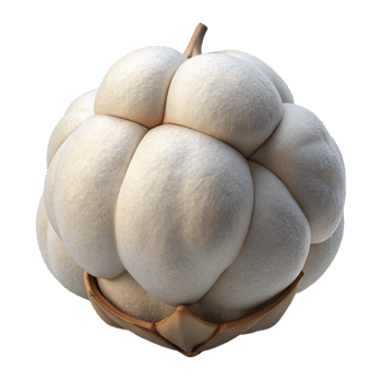 vibrant traditional Organic Cotton Boll Branch Transparent Background original png