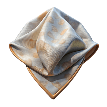 impressive rustic Organic Cotton Handkerchief White Transparent Background exclusive png