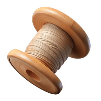 impressive contemporary Organic Cotton Thread Spool Wooden Transparent Background high quality png