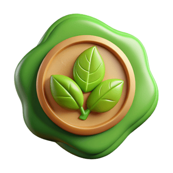 beautiful creative Organic Food Label Green Design Cutout high quality png