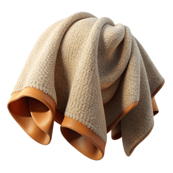 vibrant vintage Organic Wool Blanket Draped Cutout detailed png