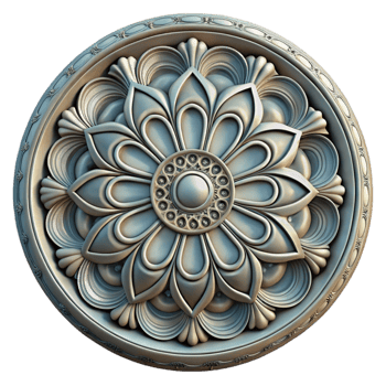 stunning abstract Ornate Ceiling Rose Cutout Intricate Design Isolated original png