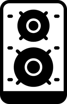 Speaker Solid Element Style vector