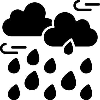 Showers Solid Element Style vector