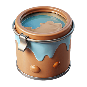 extraordinary contemporary Paint Can Closed with Green Paint Isolated Cutout authentic png