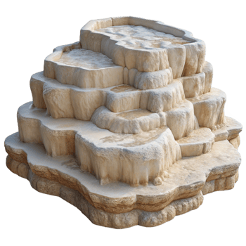 wonderful modern Pamukkale Travertine Terraces White Mineral Deposits Isolated png