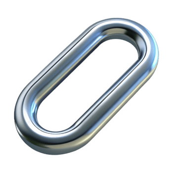 magnificent modern Paper Clip Silver Isolated on Transparent Background original png