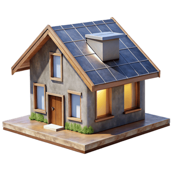 impressive artistic Passive Solar House Design Front View Cutout Image detailed png