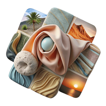magnificent artistic Photo Blanket Collage Design Transparent Background detailed png