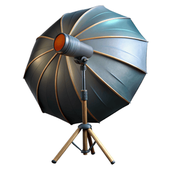serene artistic Photography Umbrella Lighting Setup Cutout png