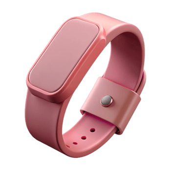 dramatic creative Pink Fitness Tracker Wrist Shot Isolated high resolution png