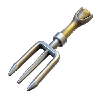 stunning traditional Pitchfork Tines with Metal professional png