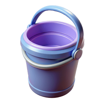 magnificent rustic Plastic Pail with Handle Isolated Transparent Background original png