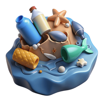 magnificent artistic Plastic Pollution Ocean Waste Problem genuine png