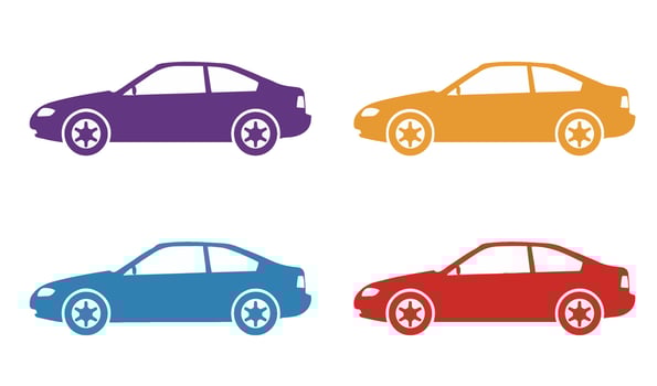 Stylish Modern Muscle Car with a Fast Sports Car and Luxury Supercar Speed vector