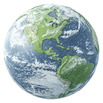 The earth is shown in this image png