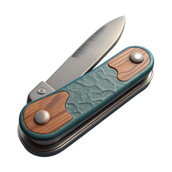 stunning rustic Pocket Knife Open View Isolated high quality png