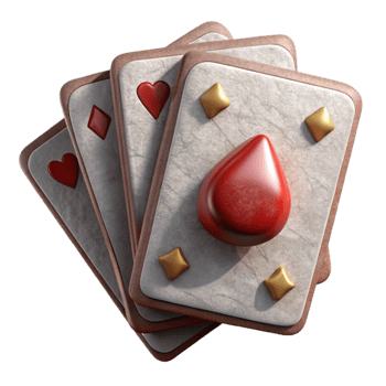 beautiful creative Poker Hand with Royal Flush Cutout high quality png