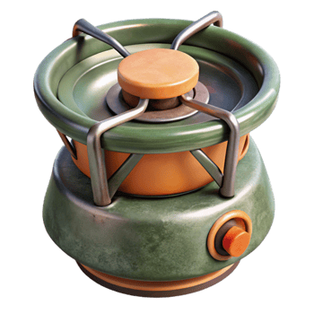 magnificent artistic Portable Stove Burner Close Up Cutout genuine png