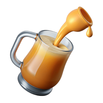 impressive rustic Pouring Beer From Pitcher Into Glass Transparent Background exclusive png