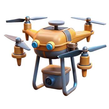 serene classic Power Line Inspection Drone Transparent Background original png