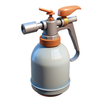 impressive minimalist Precision Sprayer in Action Side View Isolated genuine png