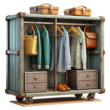 magnificent traditional Preserving Vintage Clothing Storage Techniques Isolated high resolution png