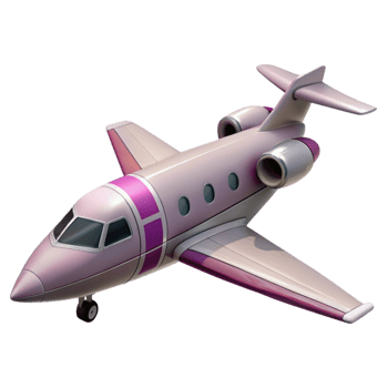stunning abstract Private Jet Side View Isolated Element genuine png