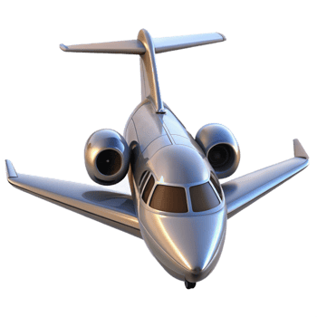 beautiful rustic Private Jet Taking Off Isolated Cutout authentic png