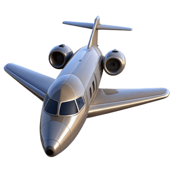 wonderful modern Private Jet Taking Off Isolated Cutout detailed png