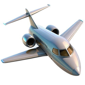 stunning creative Private Jet Taking Off Isolated Cutout exclusive png