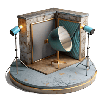stunning classic Product Photography Lighting Setup White Background Transparent high resolution png