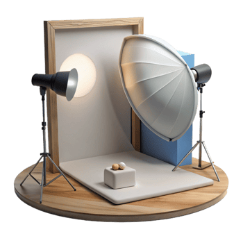 magnificent classic Product Photography Lighting Setup White Background Transparent premium png