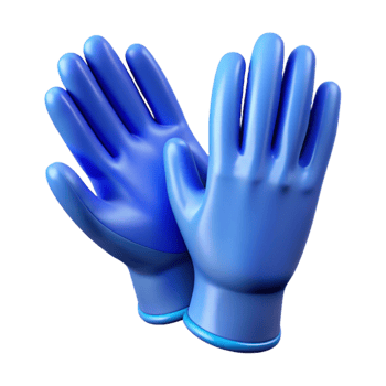 magnificent creative Protective Gloves Blue Nitrile Cutout authentic png