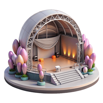 stunning rustic Public Art Installation Concert Venue Transparent high quality png
