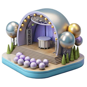 extraordinary modern Public Art Installation Concert Venue Transparent high quality png