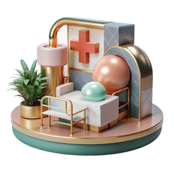 impressive vintage Public Art Installation Hospital Setting Transparent detailed png