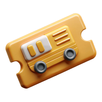 wonderful creative Public Transport Ticket Icon Set Cutout png