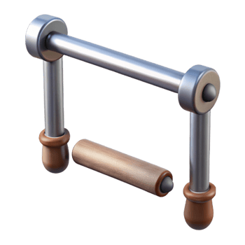 beautiful abstract Pull Up Bar Metal Grip Detail Transparent premium png