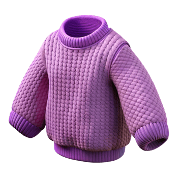 elegant rustic Purple Knitted Sweater Texture Cutout Isolated premium png