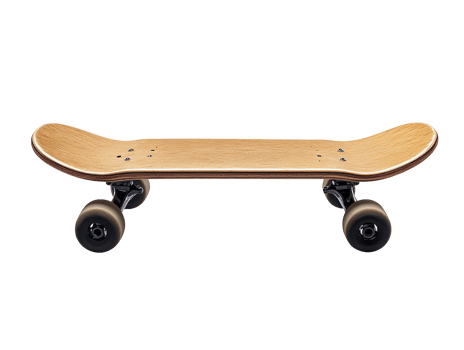 classic skateboard isolated on transparent background png