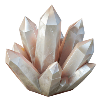 serene rustic Quartz Crystal Cluster Raw Texture Transparent Background png