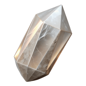stunning creative Quartz Crystal Point Clear Facets Cutout high resolution png