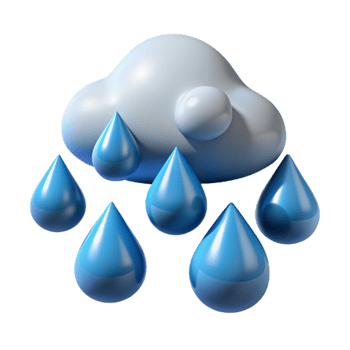elegant modern Rain Drops Falling Transparent authentic png