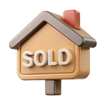 stunning vintage Real Estate Sign Sold Status Transparent Background professional png