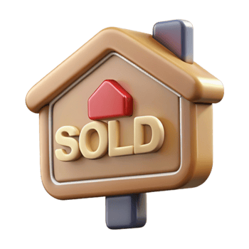 elegant vintage Real Estate Sign Sold Status Transparent Background exclusive png