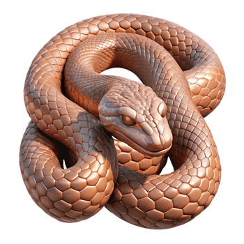 serene creative Realistic Snake Skin Texture Cutout authentic png
